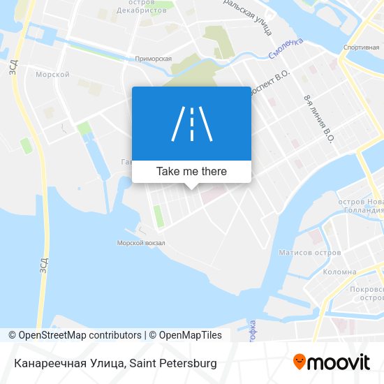 Канареечная Улица map