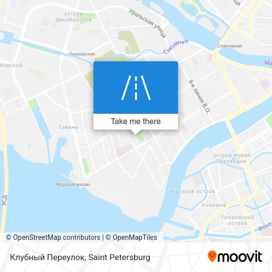 Клубный Переулок map