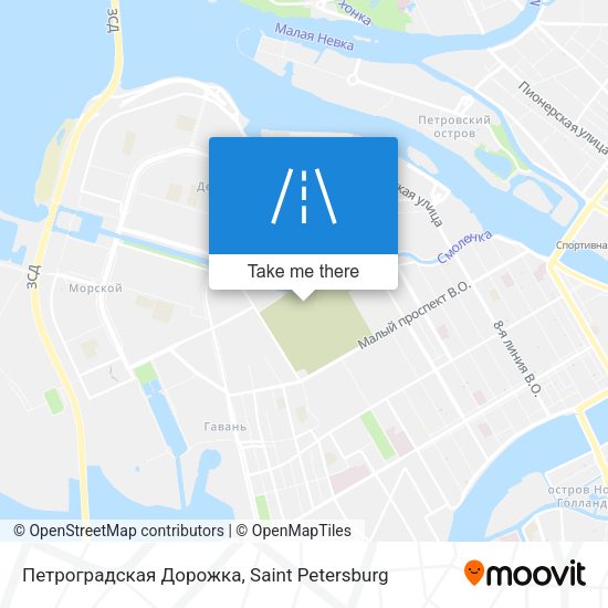 Петроградская Дорожка map