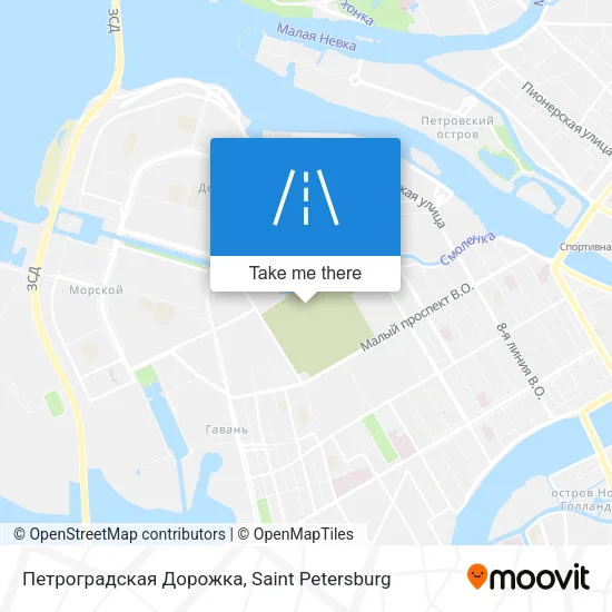 Петроградская Дорожка map
