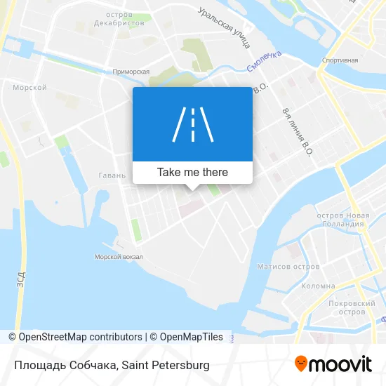 Площадь Собчака map