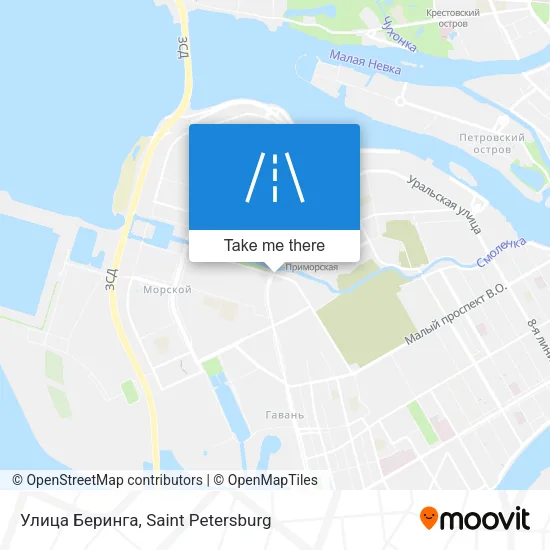 Улица Беринга map