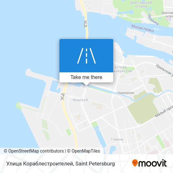 Улица Кораблестроителей map