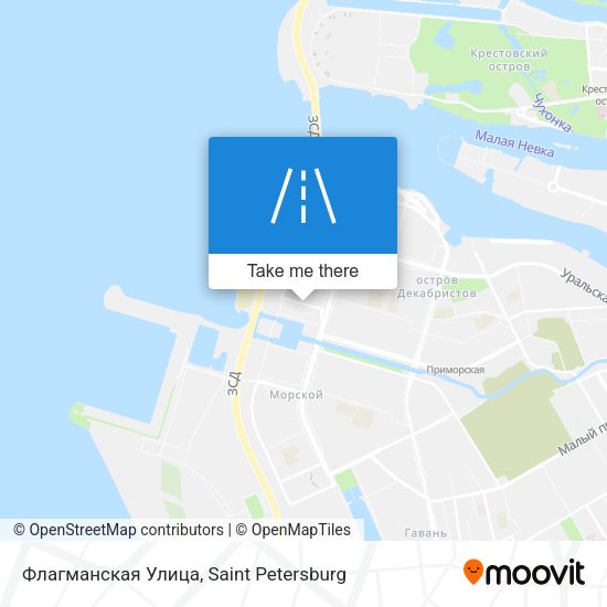 Флагманская Улица map