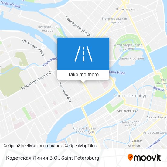 Кадетская Линия В.О. map