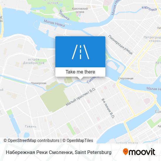 Набережная Реки Смоленки map