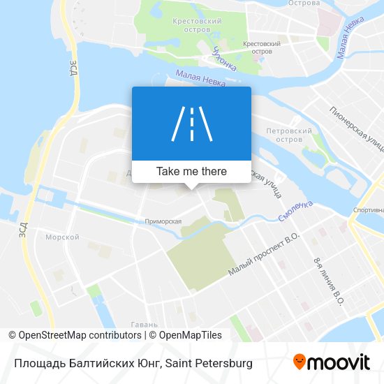 Площадь Балтийских Юнг map