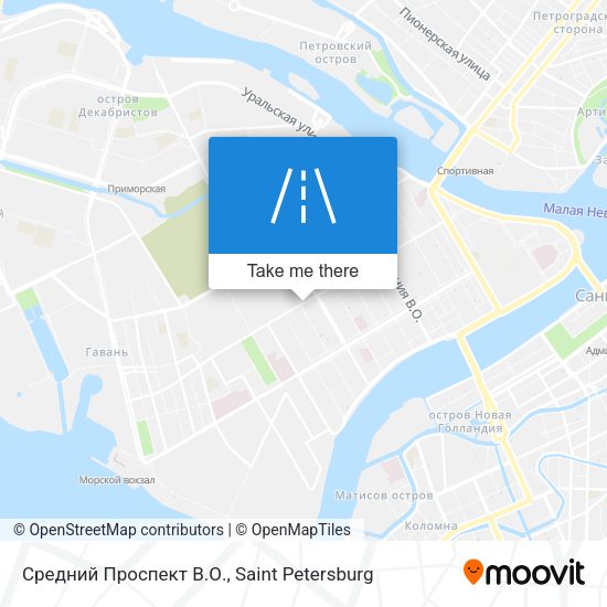 Средний Проспект В.О. map
