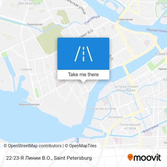22-23-Я Линии В.О. map