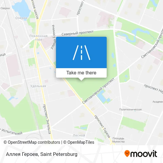 Аллея Героев map