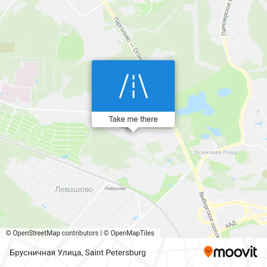 Брусничная Улица map
