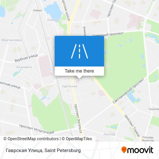 Гаврская Улица map