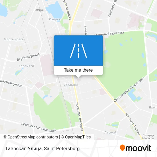 Гаврская Улица map