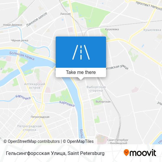 Гельсингфорсская Улица map