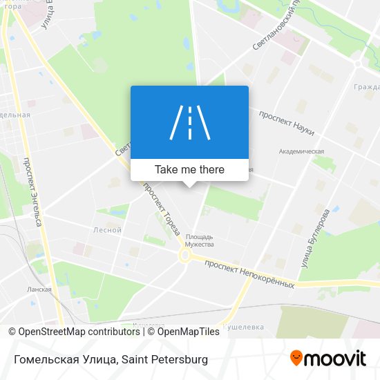 Гомельская Улица map