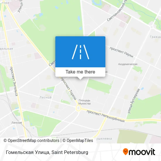 Гомельская Улица map