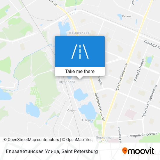 Елизаветинская Улица map