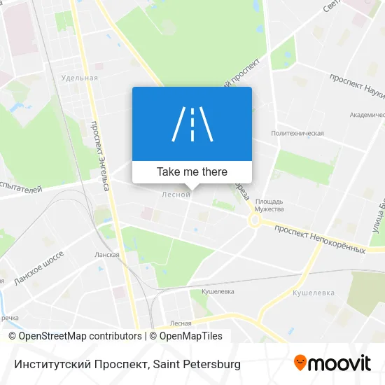 Институтский Проспект map