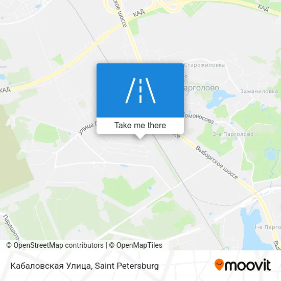 Кабаловская Улица map