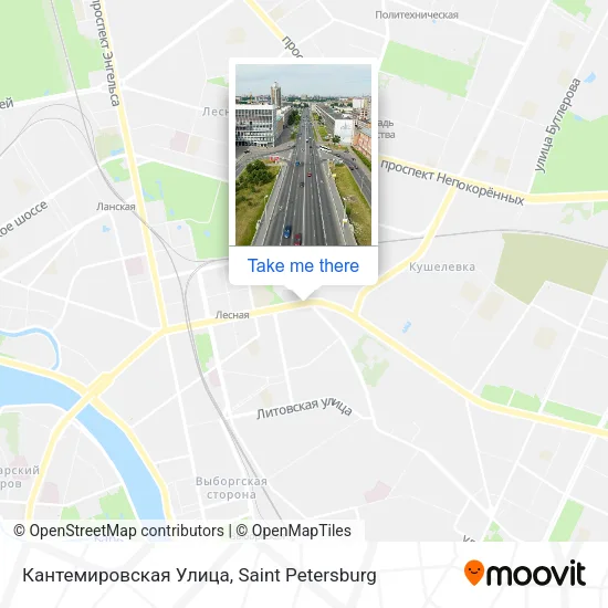 Кантемировская Улица map