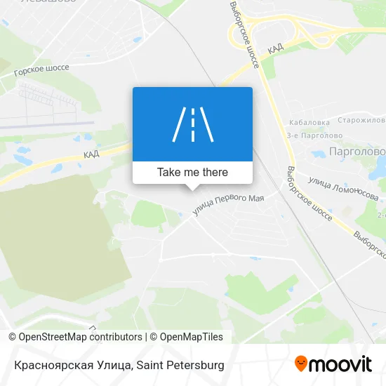 Красноярская Улица map