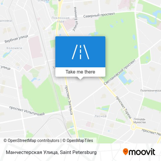 Манчестерская Улица map