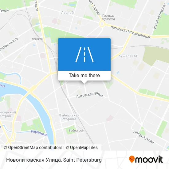 Новолитовская Улица map
