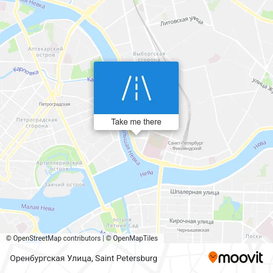 Оренбургская Улица map