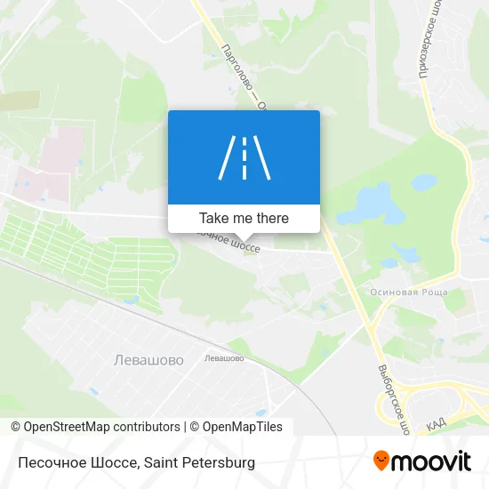 Песочное Шоссе map