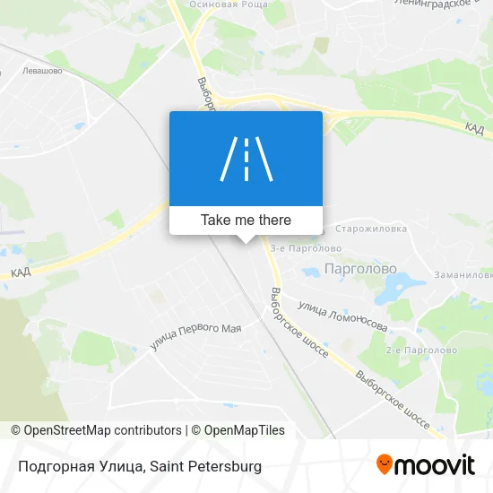 Подгорная Улица map