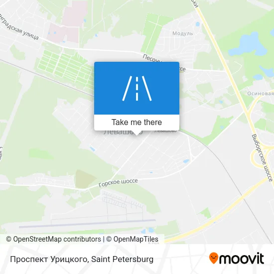 Проспект Урицкого map