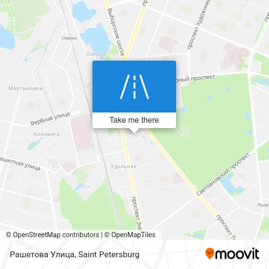 Рашетова Улица map