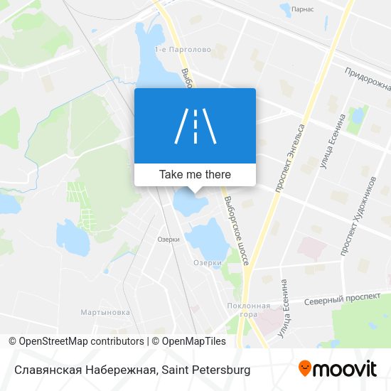 Славянская Набережная map
