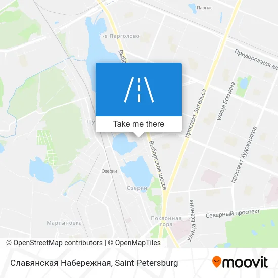 Славянская Набережная map