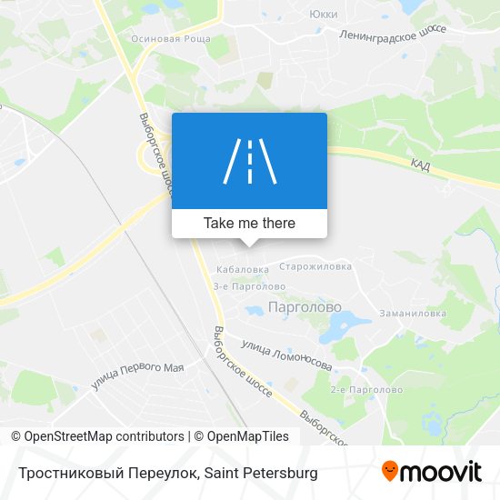 Тростниковый Переулок map