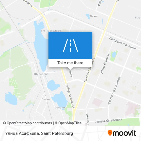 Улица Асафьева map