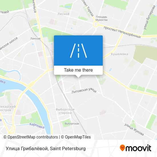 Улица Грибалёвой map