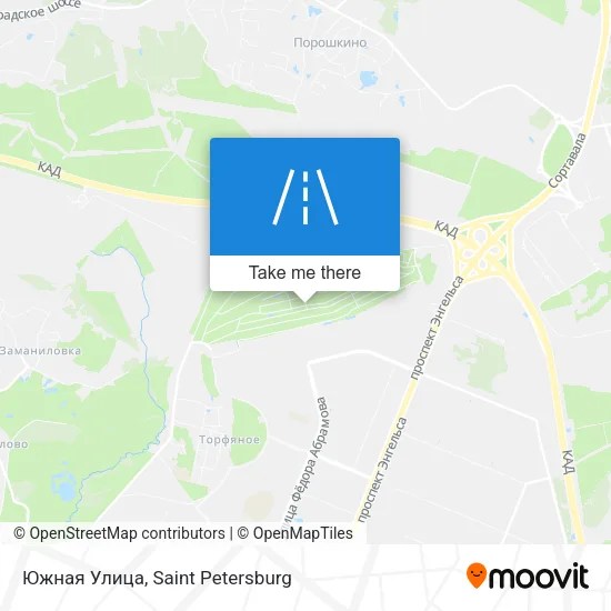 Южная Улица map