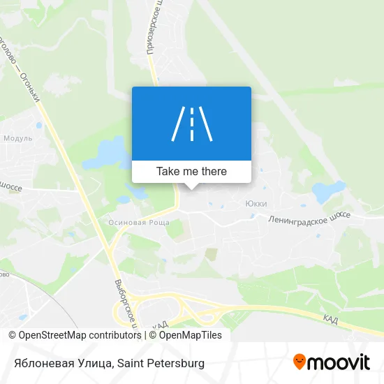 Яблоневая Улица map