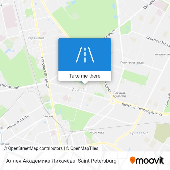 Аллея Академика Лихачёва map