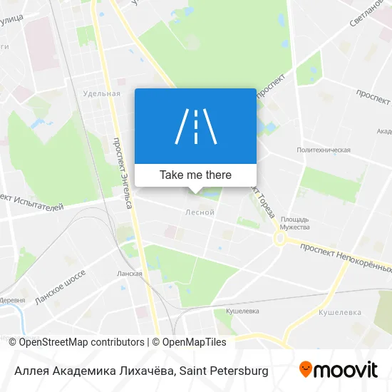 Аллея Академика Лихачёва map