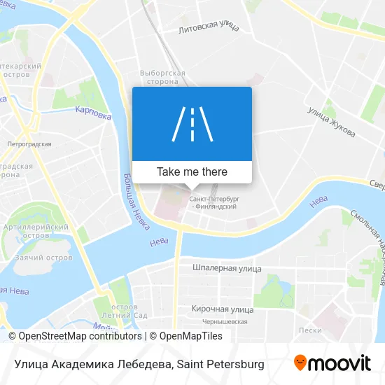 Улица Академика Лебедева map