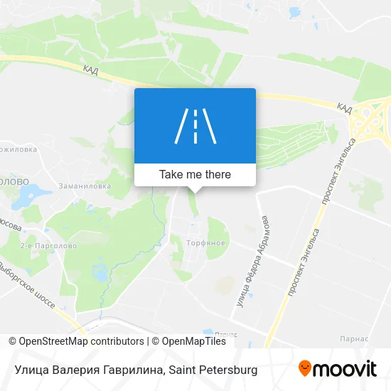 Улица Валерия Гаврилина map