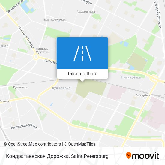 Кондратьевская Дорожка map