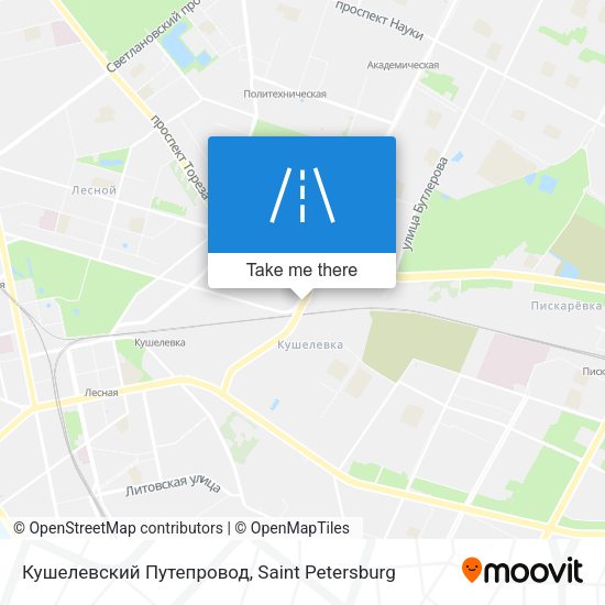 Кушелевский Путепровод map