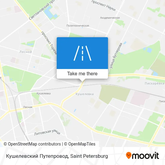 Кушелевский Путепровод map
