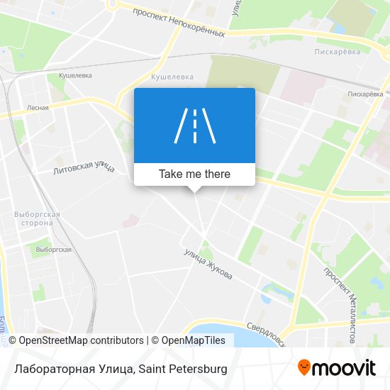 Лабораторная Улица map