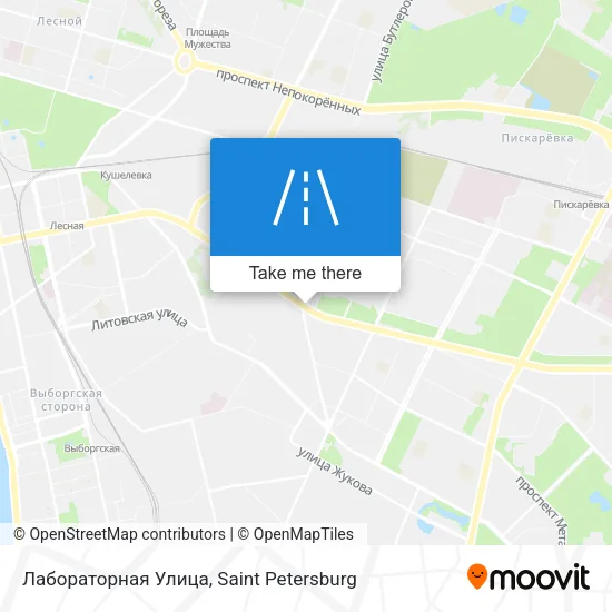 Лабораторная Улица map