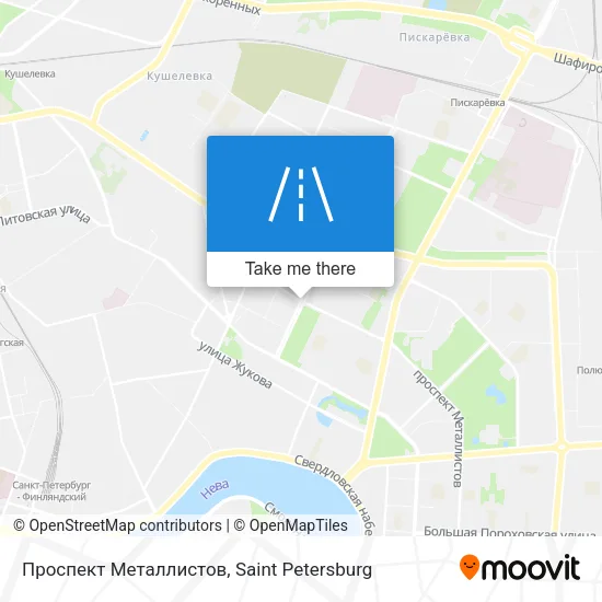 Проспект Металлистов map