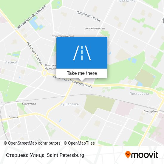 Старцева Улица map